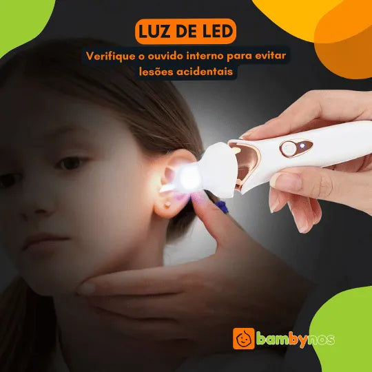 Limpador de Cera de Ouvido Automático Recarregável - Ear Wax Cleaner