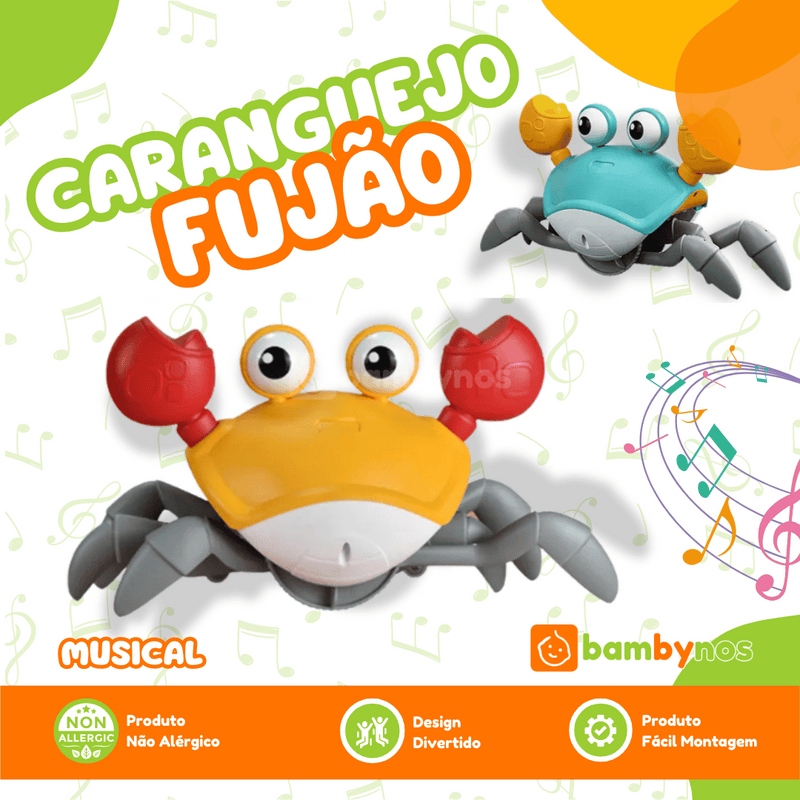 Caranguejo Fujão Bambyno Brinquedo - Bambynos