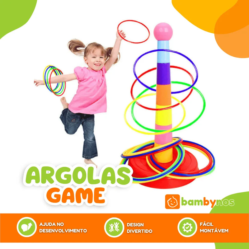 Brinquedo Infantil Jogo de Arremesso de Argolas - ArgolasGame