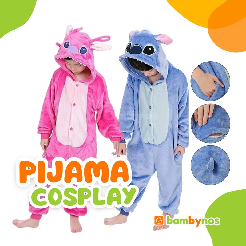 Pijama Cosplay Kigurumi Infantil Lilo SticH | P ao G