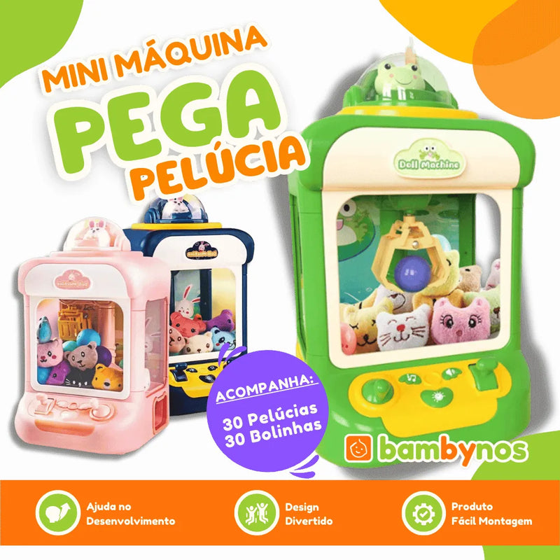 Mini Máquina Pega Pelúcia - Bambynos®