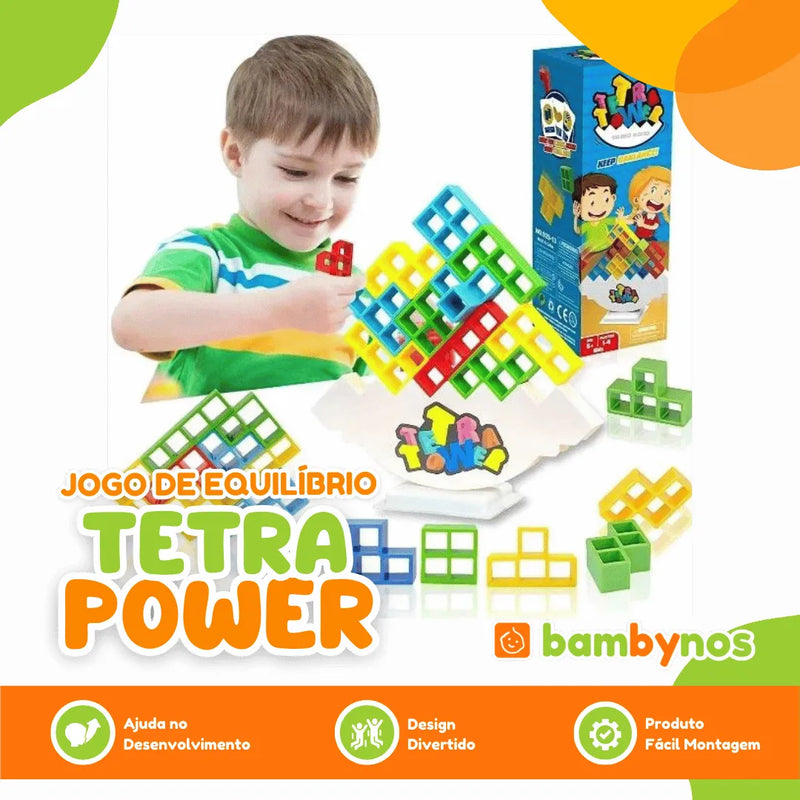 TetraTower - Brinquedo Jogo de Peças em Equilíbrio