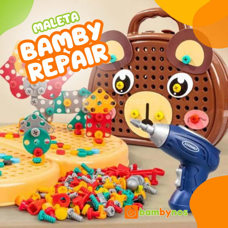 Maleta De Ferramenta Infantil Montessori - BambyRepair - Bambynos