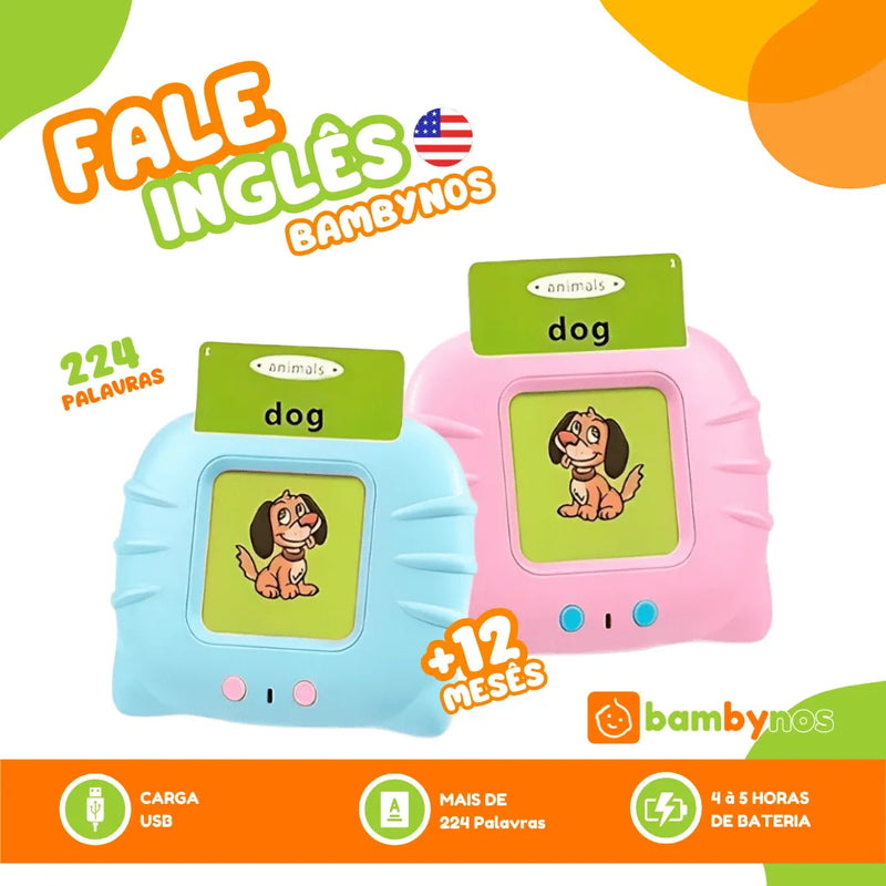 KidsCard Fale Inglês - Bambynos® | 224 Palavras