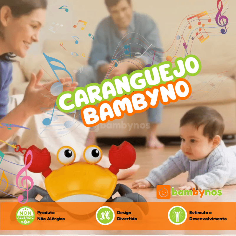 Caranguejo Fujão Bambyno Brinquedo - Bambynos