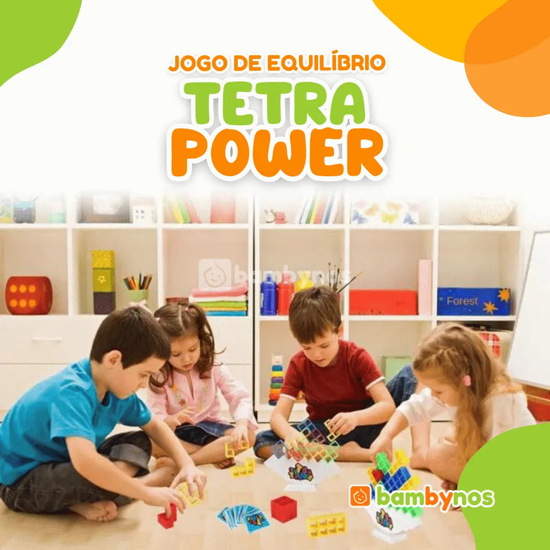 TetraTower - Brinquedo Jogo de Peças em Equilíbrio