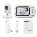 Babá Eletrônica Lcd Digital c/ Câmera s/ Fio Visão Noturna - BabyCam - Bambynos